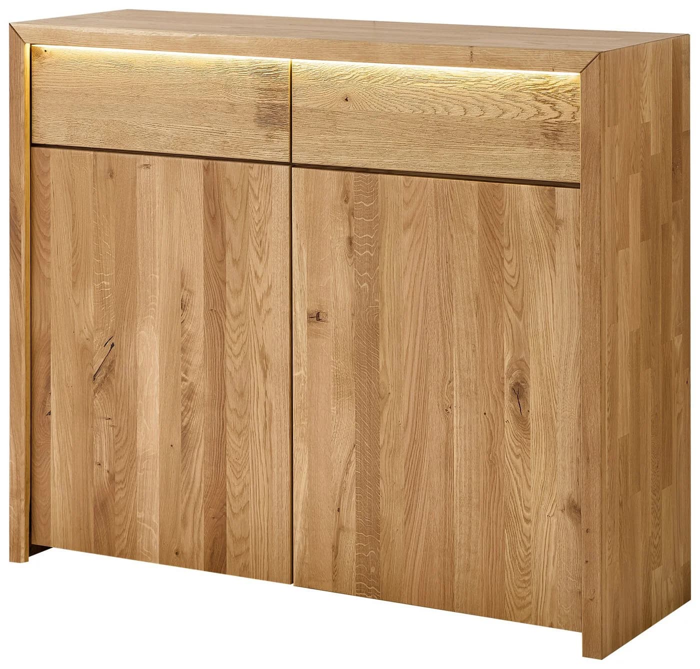 Home Affaire Kommode Ambroise Wildeiche Massivholz mit LED-Beleuchtung - Bild 2