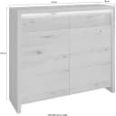 Home Affaire Kommode Ambroise Wildeiche Massivholz mit LED-Beleuchtung Bild 4