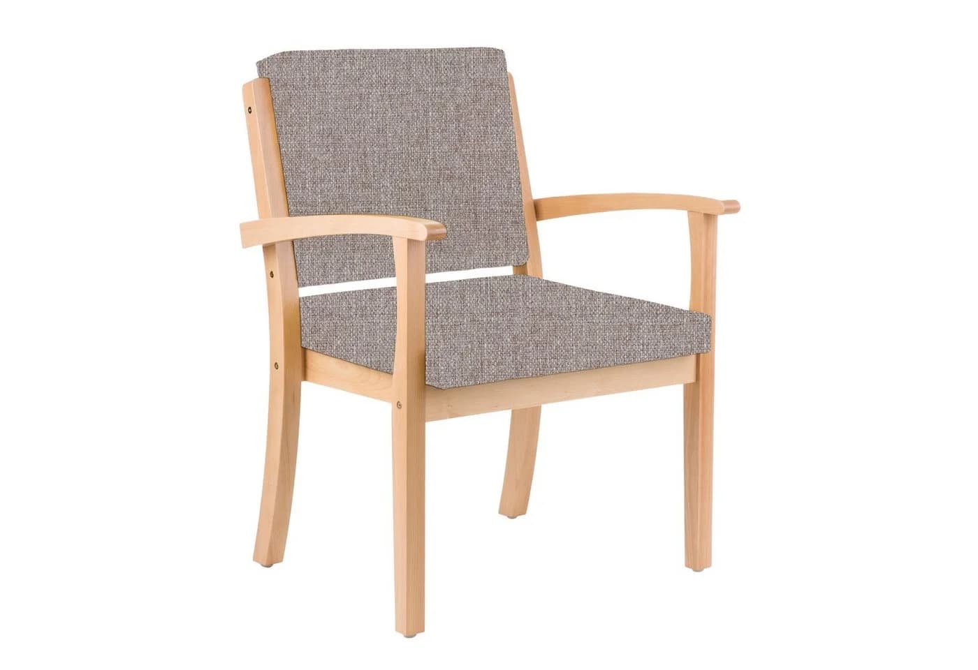 Schwerlaststuhl 250kg Massivholz mit Armlehnen - Bild 2