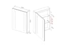 AQUABATOS Badezimmerspiegelschrank mit LED, IR-Sensor & Soft-Close Bild 4
