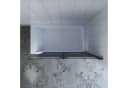 AQUALAVOS Badewannenfaltwand 120x140 cm Schwarz ESG-Glas Bild 5
