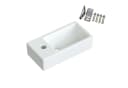 AQUALAVOS Mini Keramik Waschbecken Weiß Modern Bild 3