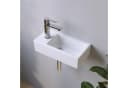 AQUALAVOS Mini Keramik Waschbecken Weiß Modern Bild 5