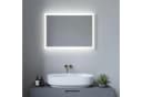 AQUALAVOS LED Badspiegel mit Beleuchtung Dimmbar Touchschalter Aluminiumrahmen Bild 2