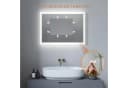 AQUALAVOS LED Badspiegel mit Beleuchtung Dimmbar Touchschalter Aluminiumrahmen Bild 4