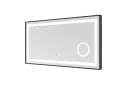 AQUALAVOS LED Badspiegel 100-120 cm Dimmbar Schwarz Bild 4
