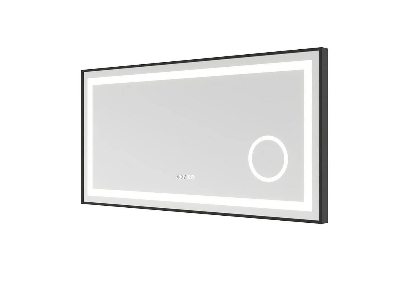 AQUALAVOS LED Badspiegel 100-120 cm Dimmbar Schwarz - Bild 4