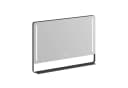 AQUABATOS Badspiegel mit LED, Ablage, Touch, Schwarz Matt Bild 5