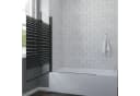 AQUABATOS Badewannenfaltwand 2-teilig 120x140 cm Sicherheitsglas schwarz Bild 1
