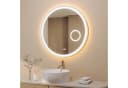 AQUABATOS Badspiegel Rund LED Beleuchtung 80 cm Wandspiegel Bild 2