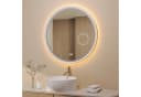 AQUABATOS Badspiegel Rund LED Beleuchtung 80 cm Wandspiegel Bild 3