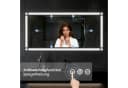 AQUABATOS Badspiegel mit LED-Beleuchtung mattschwarz Bild 1