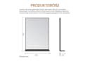 AQUALAVOS Badspiegel mit Ablage Aluminiumrahmen Schwarz matt Bild 5