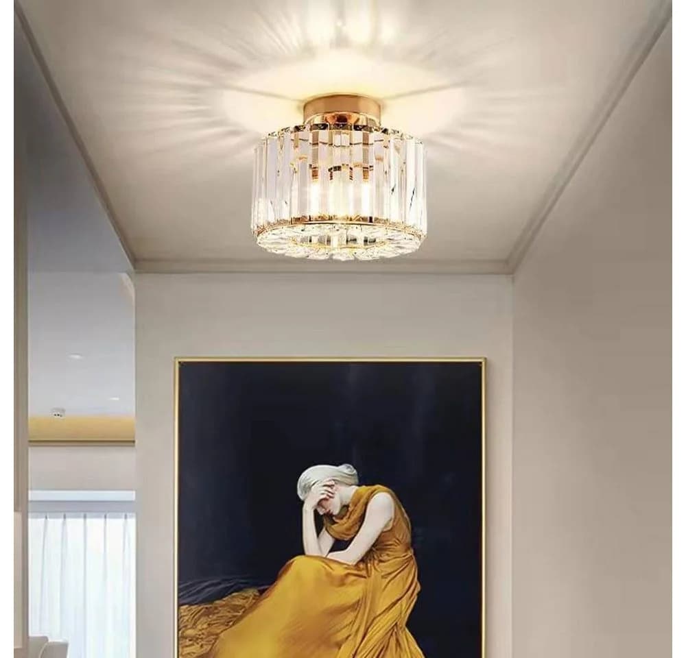 Riserva Kristall Deckenlampe E27 Gold - Bild 5