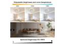 Riserva LED Deckenleuchte dimmbar 32W Weiß mit Fernbedienung Bild 1