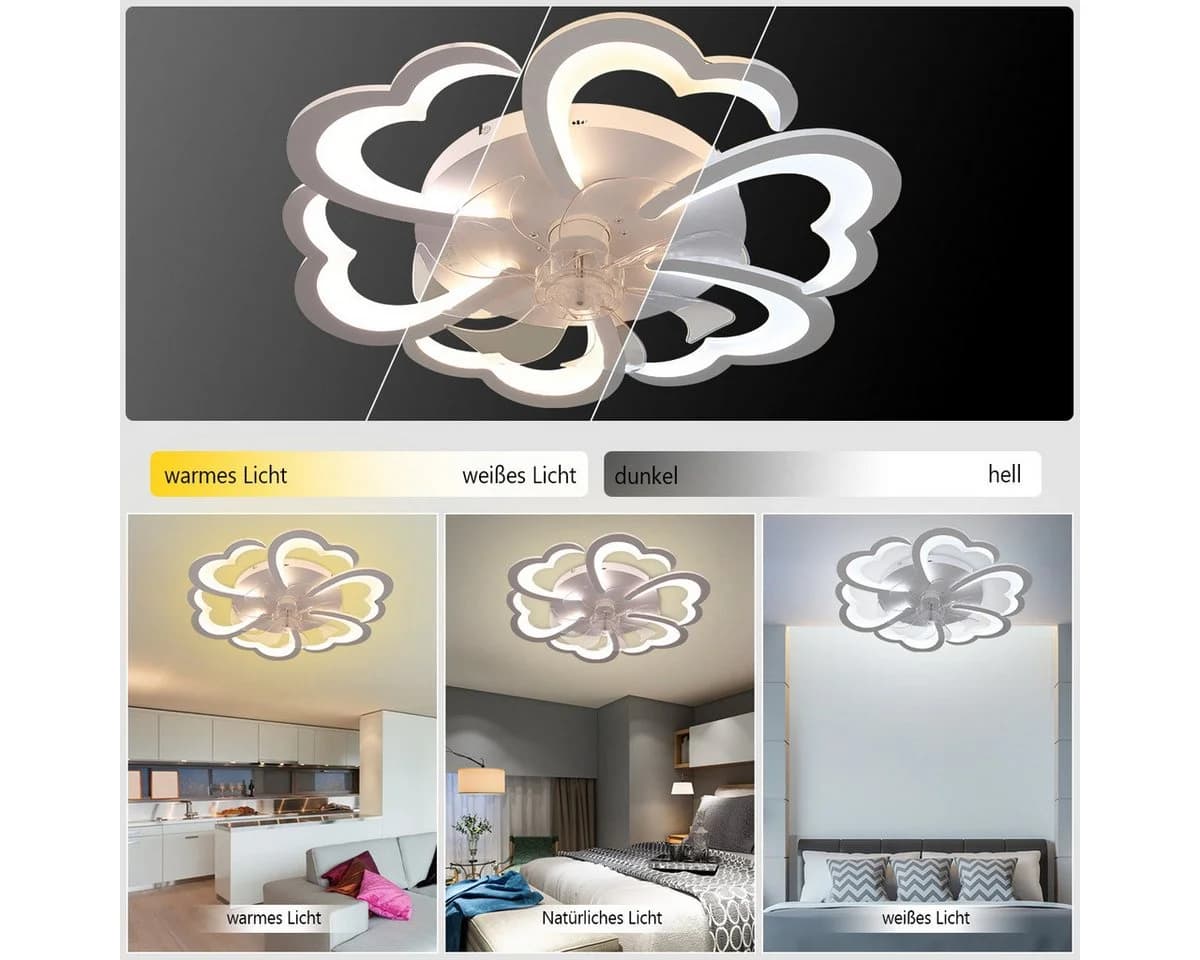 LED Deckenventilator mit Beleuchtung - Modern & Leise - Bild 4