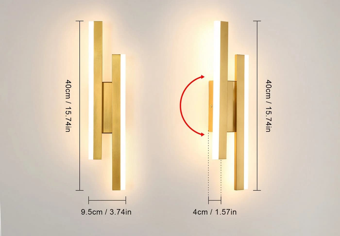 Riserva LED Wandleuchte Weiß 16W 3 Lichtfarben Modern