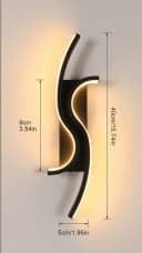 Riserva Wandleuchte Treppenhaus Schwarz Aluminium Eisen Bild 1