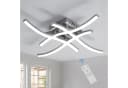 Riserva LED Deckenleuchte 28W dimmbar Silber Fernbedienung Bild 3