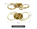 Riserva LED Deckenleuchte 36W Gold Bild 1
