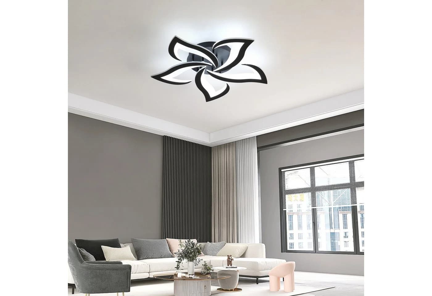 Riserva LED Deckenleuchte Dimmbar 40W Weiß mit Fernbedienung - Bild 4