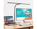 oyajia Schreibtischlampe Dimmbar LED 80cm Doppelkopf Klemmbar Home Office Bild 2