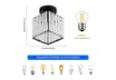 Riserva Kristall Deckenlampe E27 stilvoll Bild 1