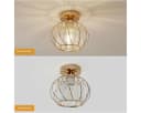 Riserva Kristall Deckenlampe Schwarz/Gold E27 Bild 4