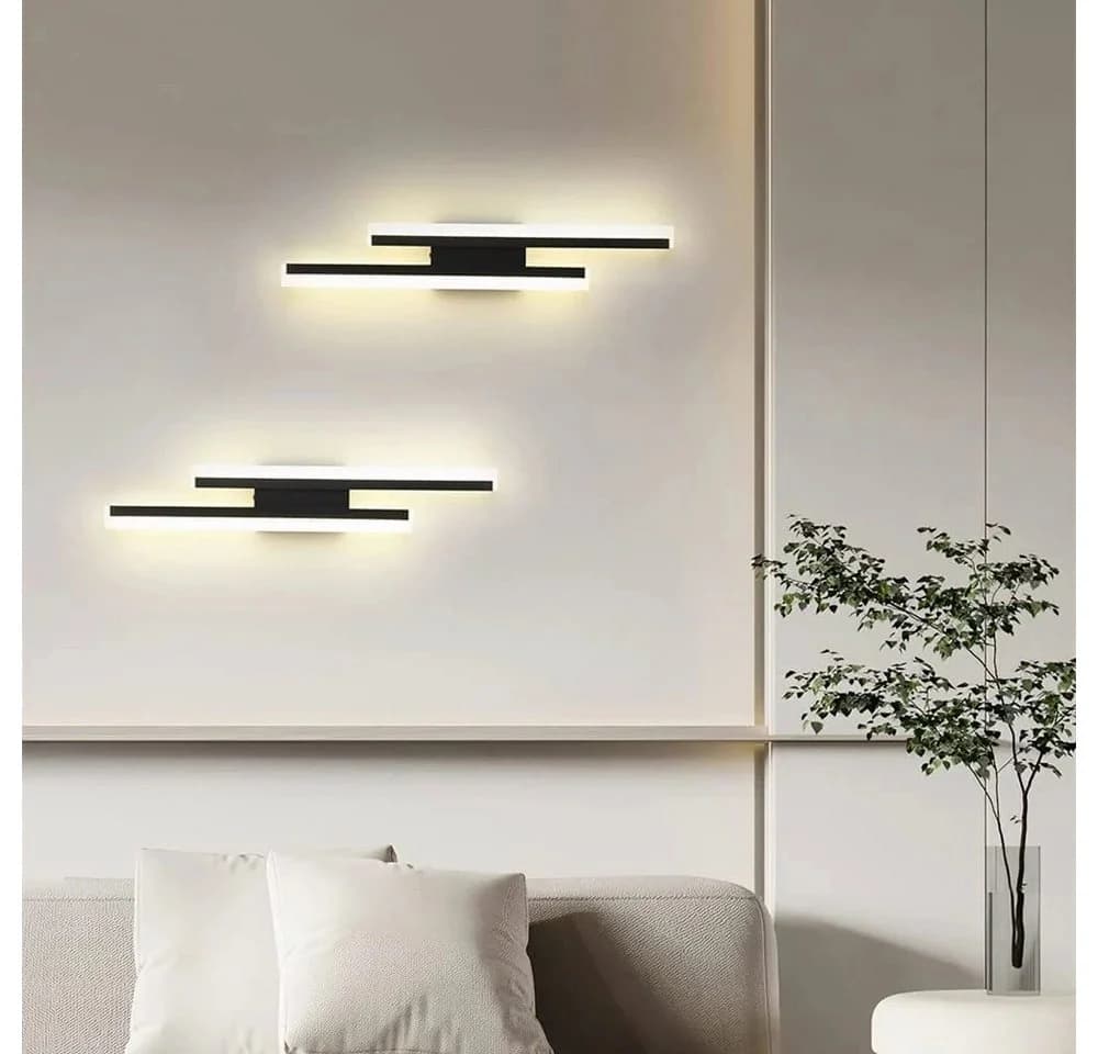 Riserva LED Wandleuchte Schwarz 16W Warmweiß - Bild 5