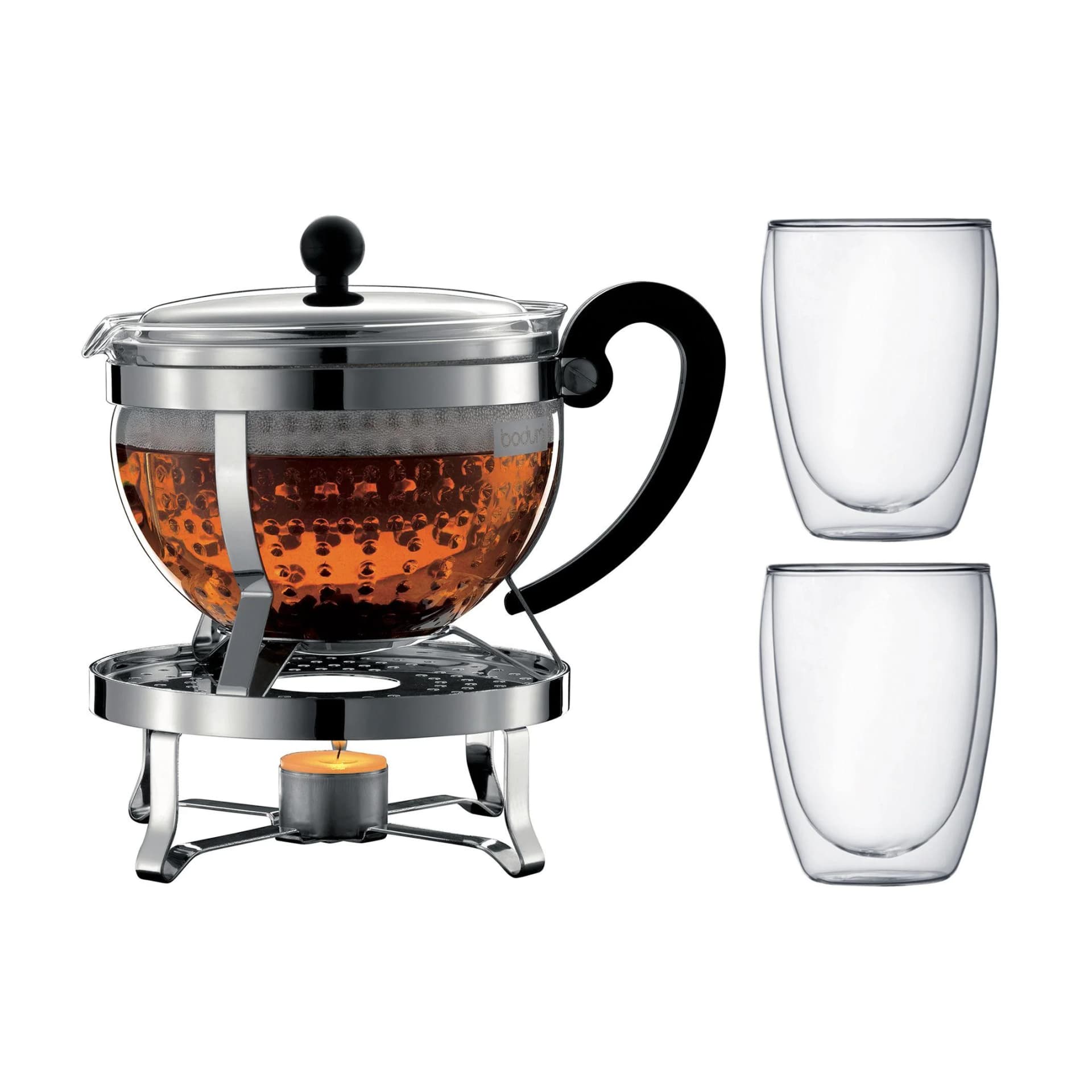 Bodum Teebereiter-Set CHAMBORD Silber