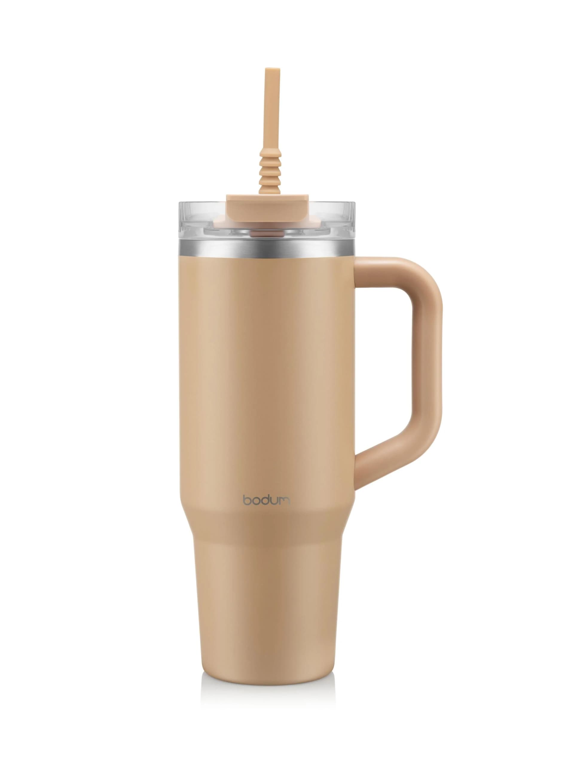 Bodum Travel Mug Isolierbecher Beige Edelstahl
