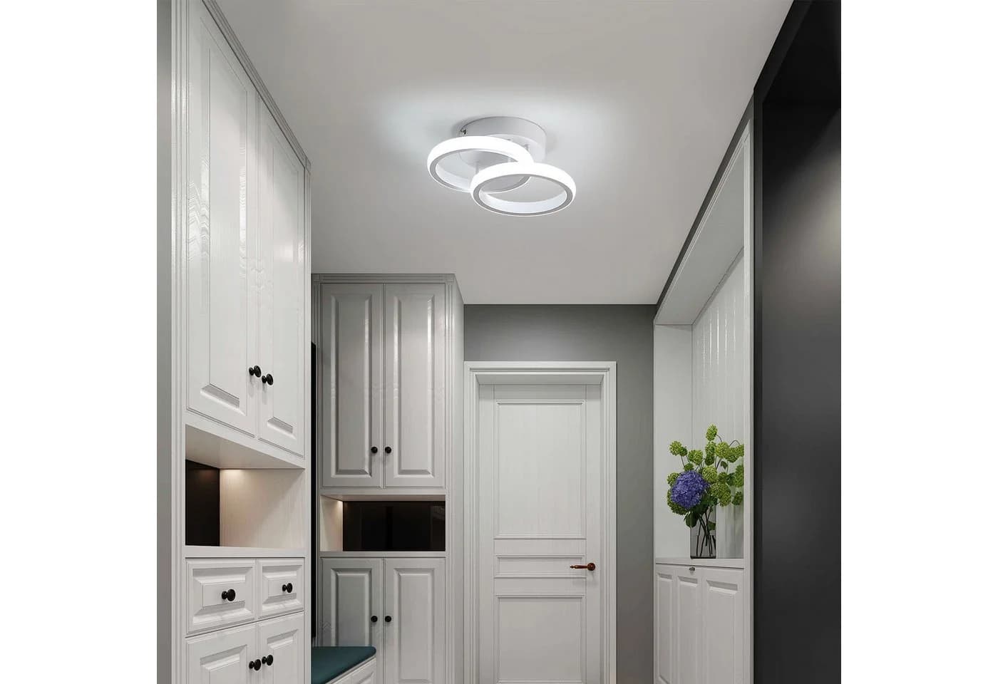 Riserva Dekolicht LED Deckenleuchte Weiß 22W Augenschutzdesign - Bild 5