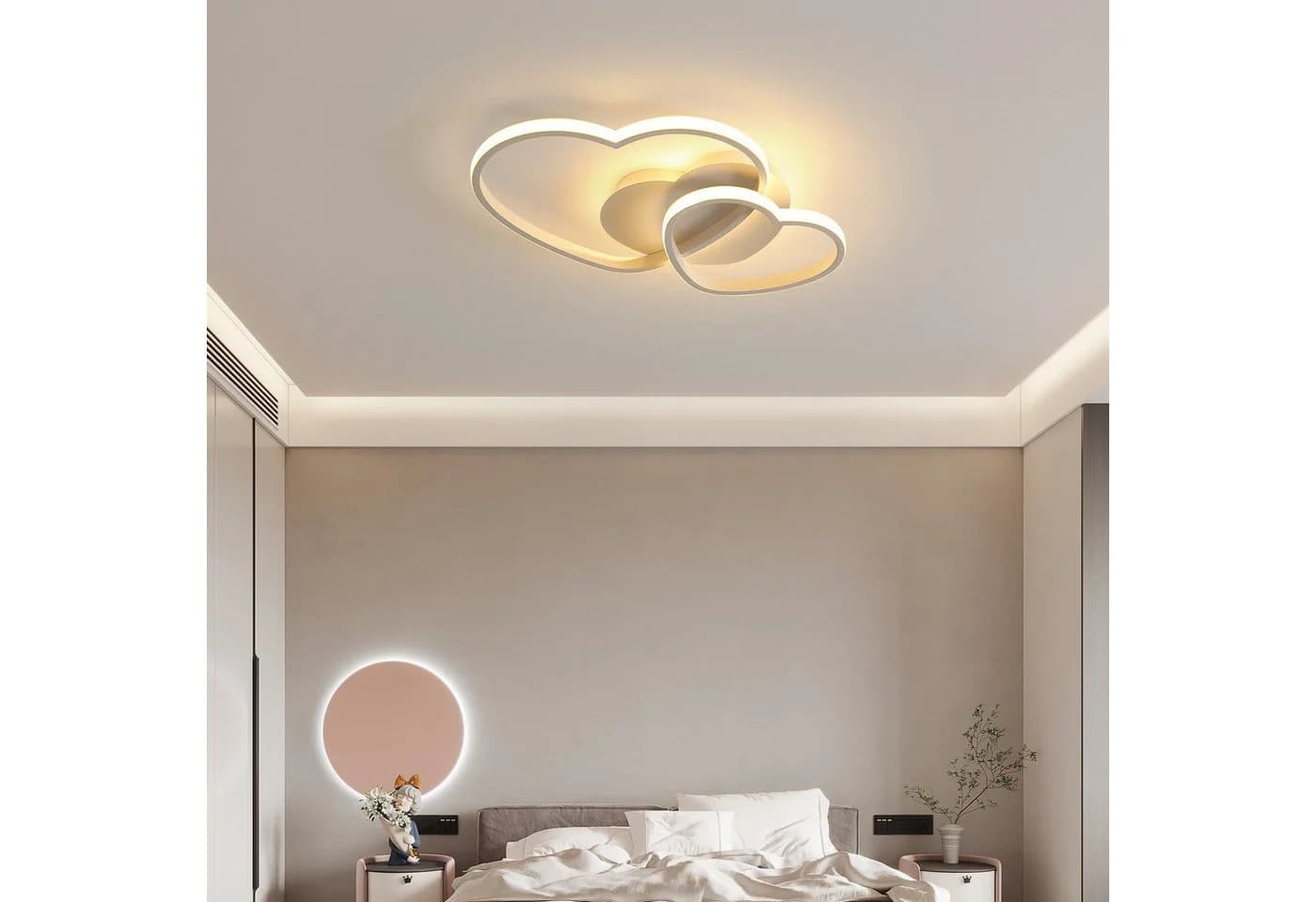 Riserva LED Herzförmige Deckenleuchte 39W/64W Weiß - Bild 3