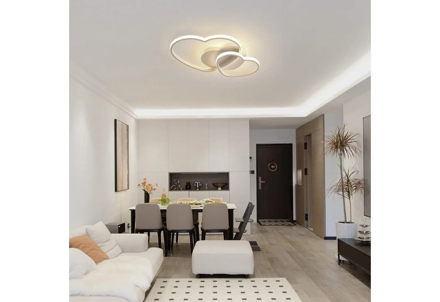 Riserva LED Herzförmige Deckenleuchte 39W/64W Weiß - Bild 4