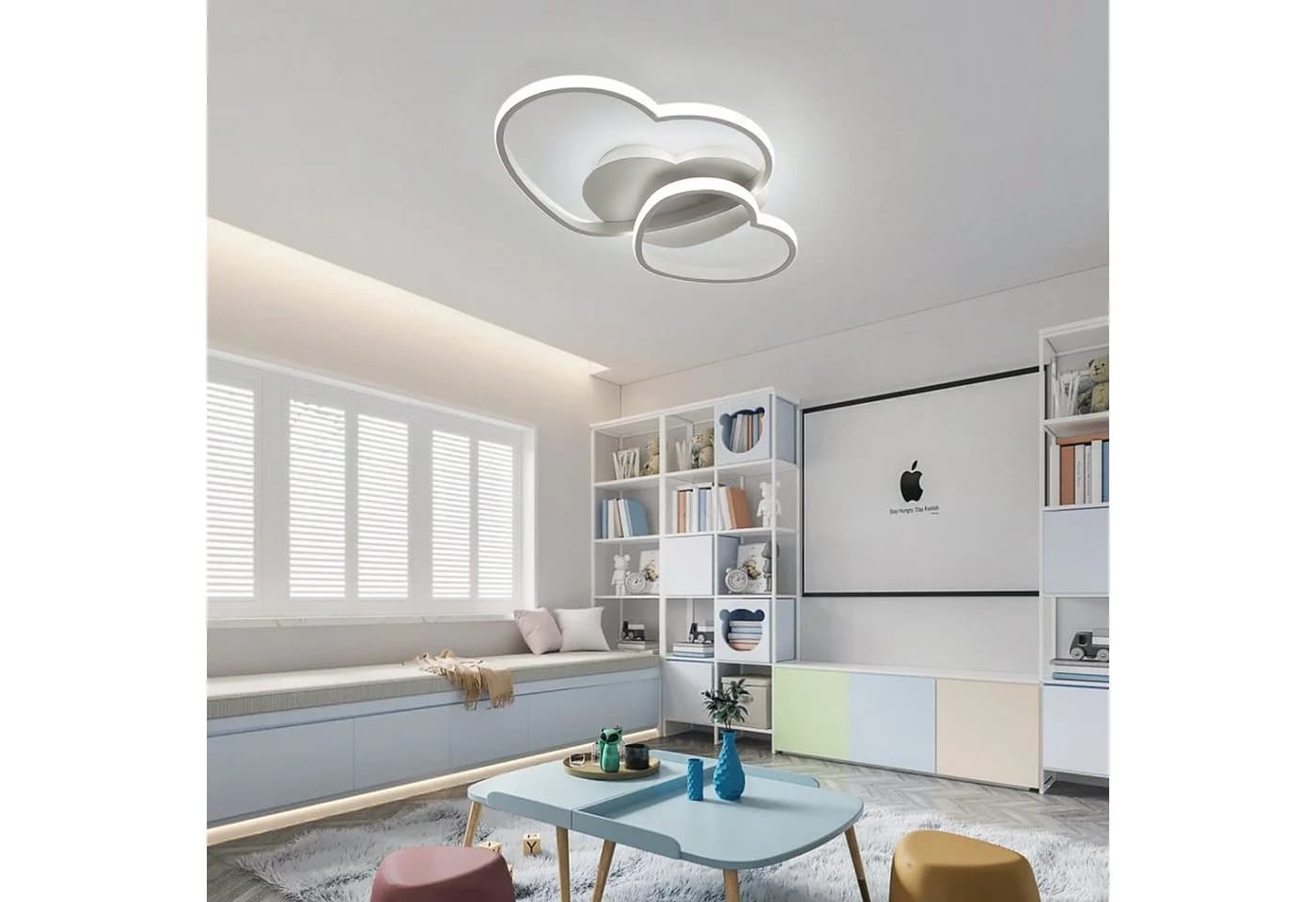 Riserva LED Herzförmige Deckenleuchte 39W/64W Weiß - Bild 5