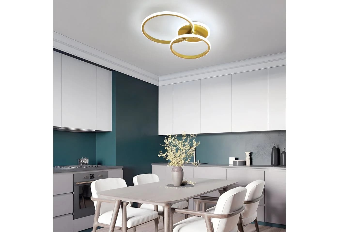 Riserva Deckenleuchte Goldene LED Deckenlampe mit Farbtemperaturwahl - Bild 4
