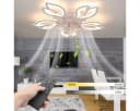 oyajia Deckenleuchte mit Ventilator 85W LED Dimmbar Fernbedienung Bild 2
