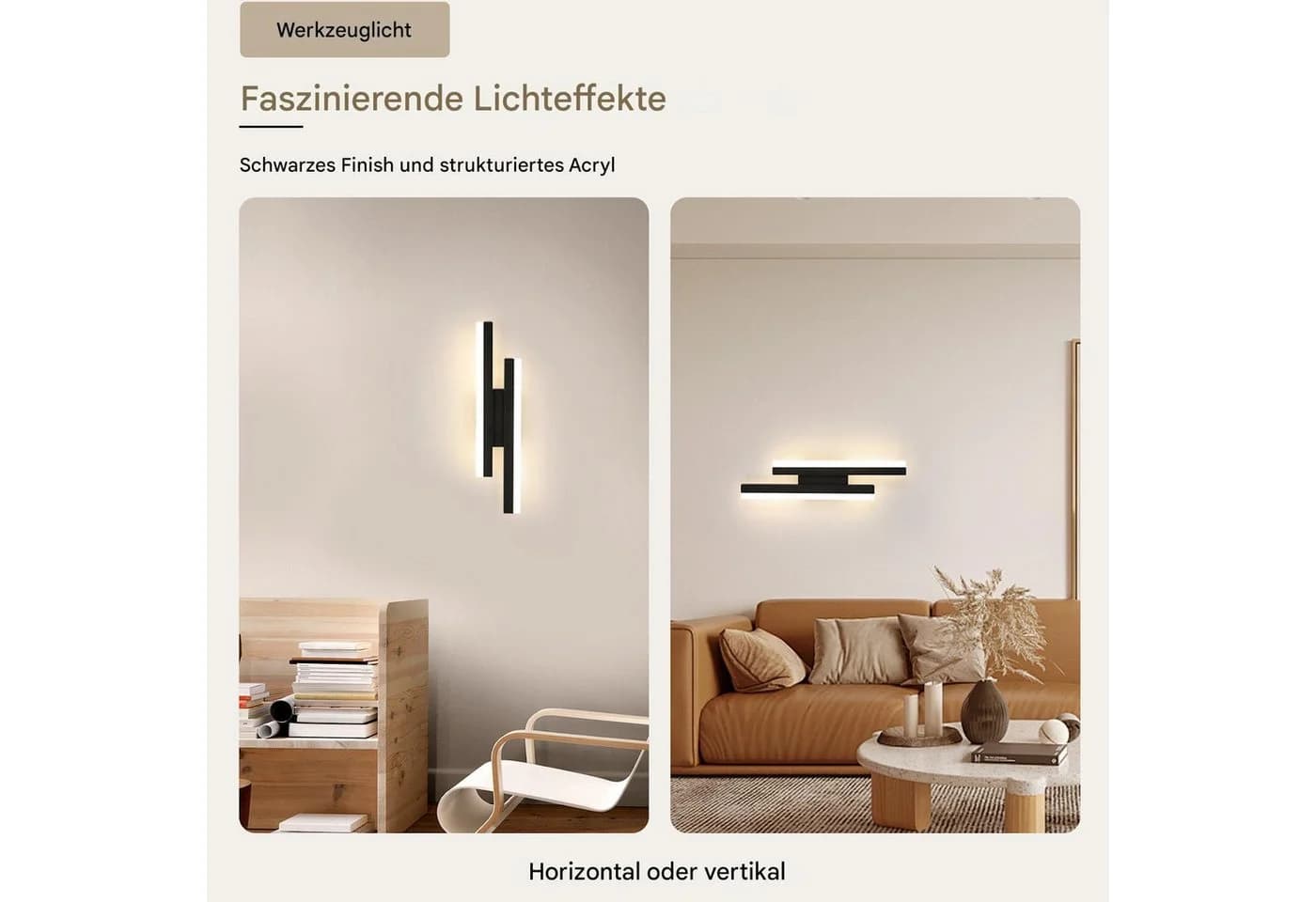 Riserva LED Wandleuchte Rechteckig Dimmbar Acryl - Bild 5