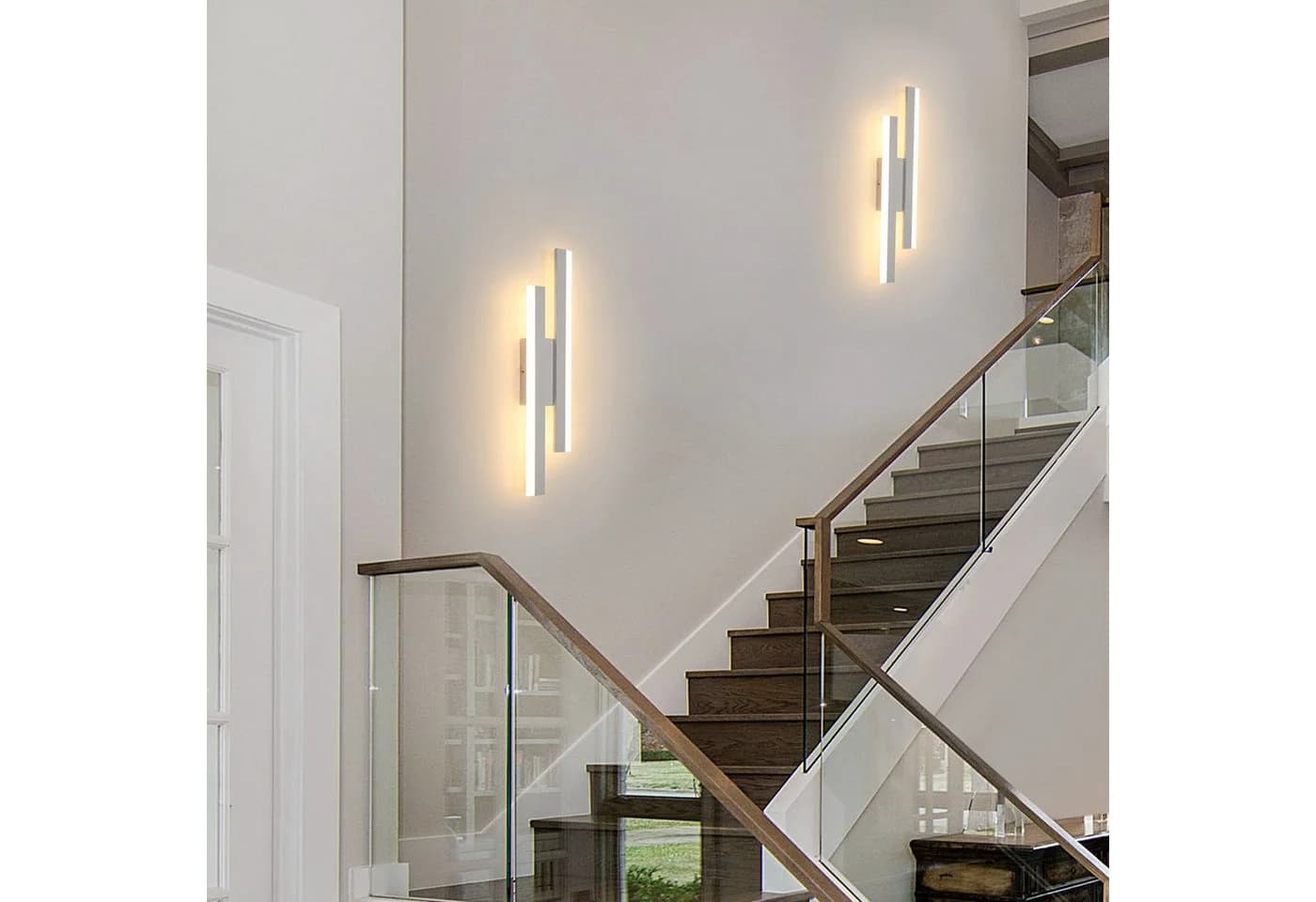 Riserva LED Wandstrahler Einfache LED Lampe, dekorative Acryllampe, 16W warmes Licht 3000K, energiesparend, für Flure, Gänge - Bild 4