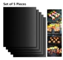 EXTSUD Grillmatten Set 5-tlg. Schwarz Antihaft Grillmatte Bild 1