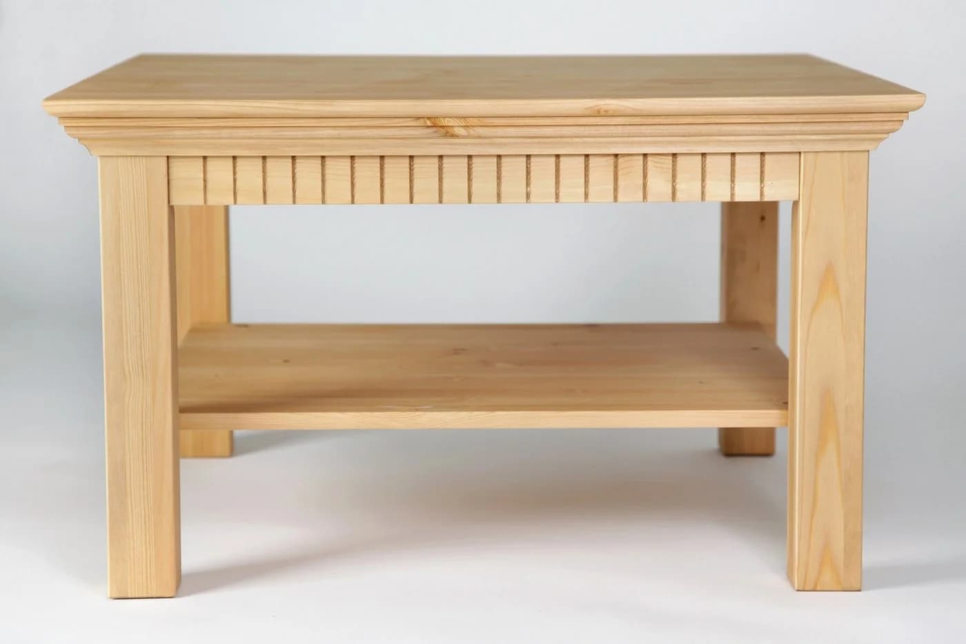 Clever-Moebel Couchtisch Landhausstil 76x76 cm Massivholz