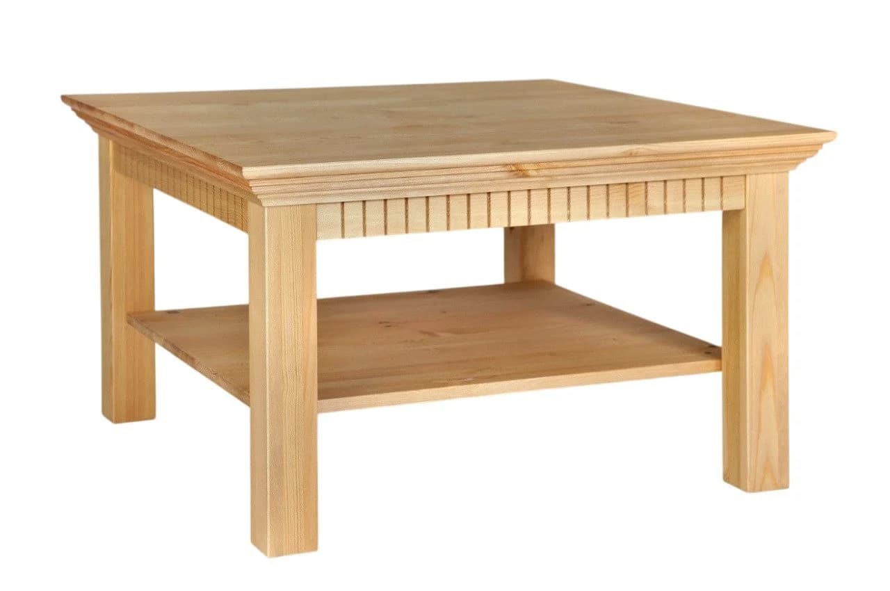 Clever-Moebel Couchtisch Landhausstil 76x76 cm Massivholz - Bild 2