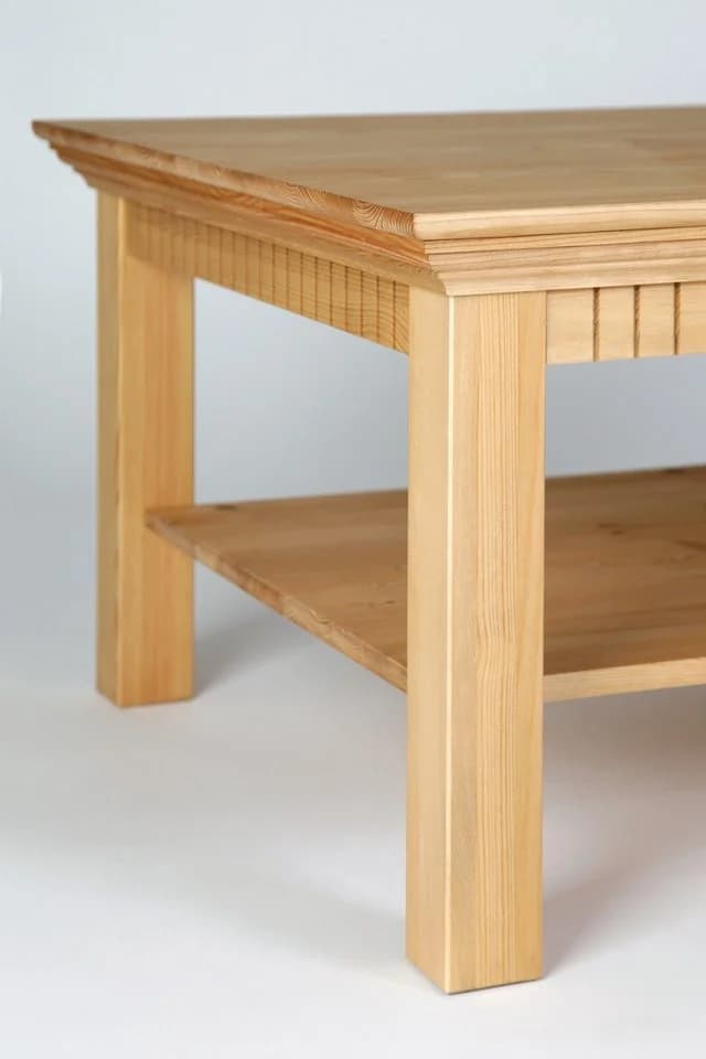 Clever-Moebel Couchtisch Landhausstil 76x76 cm Massivholz - Bild 3