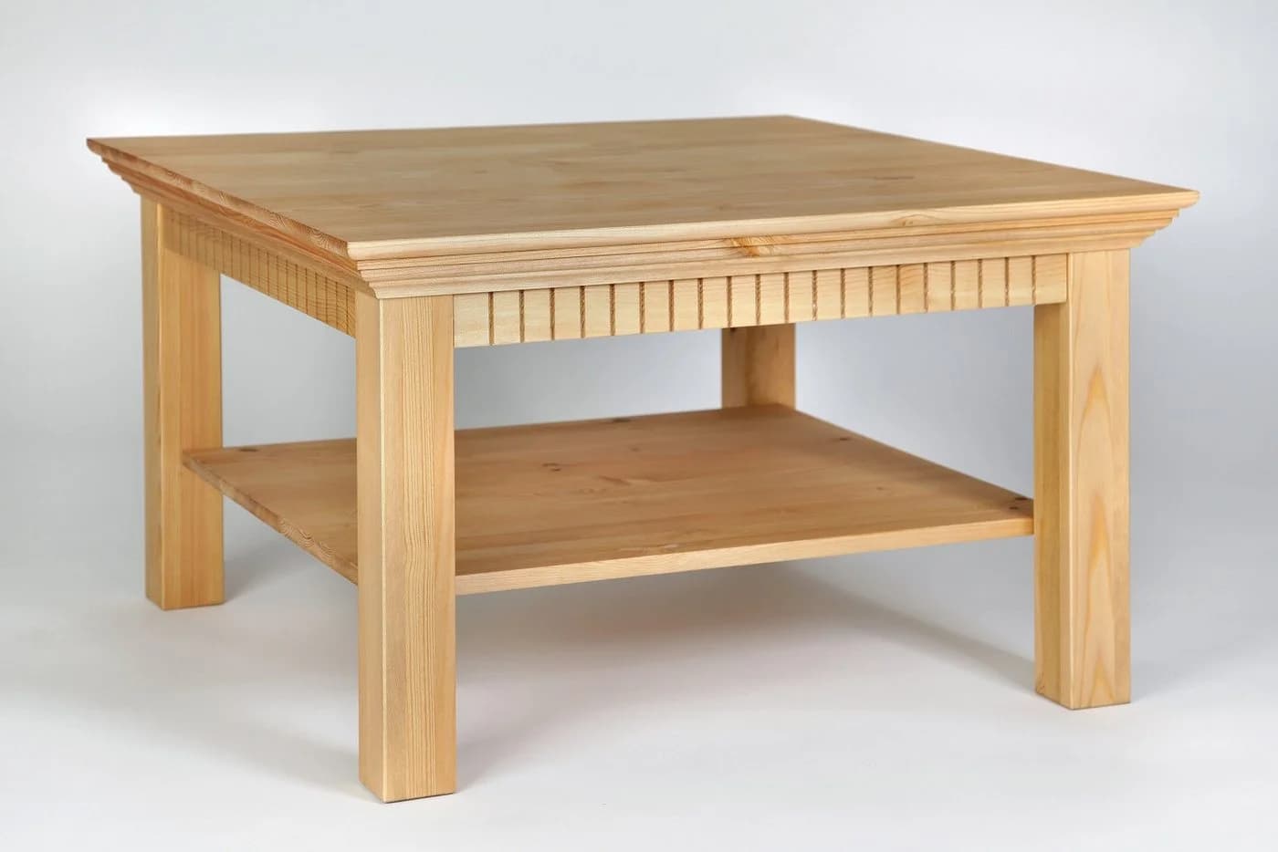 Clever-Moebel Couchtisch Landhausstil 76x76 cm Massivholz - Bild 4