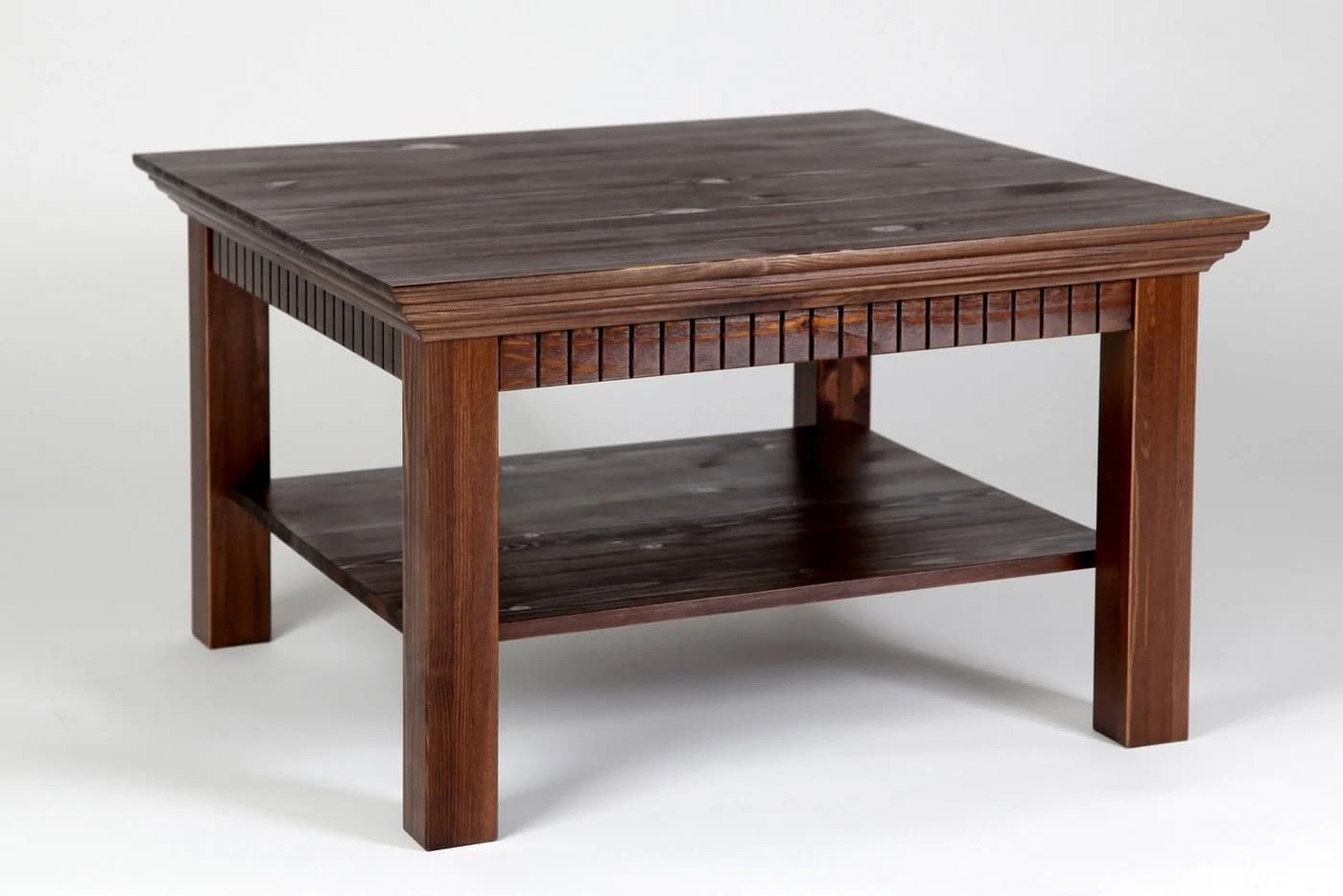 Clever-Moebel Couchtisch Landhausstil 76x76 cm Massivholz