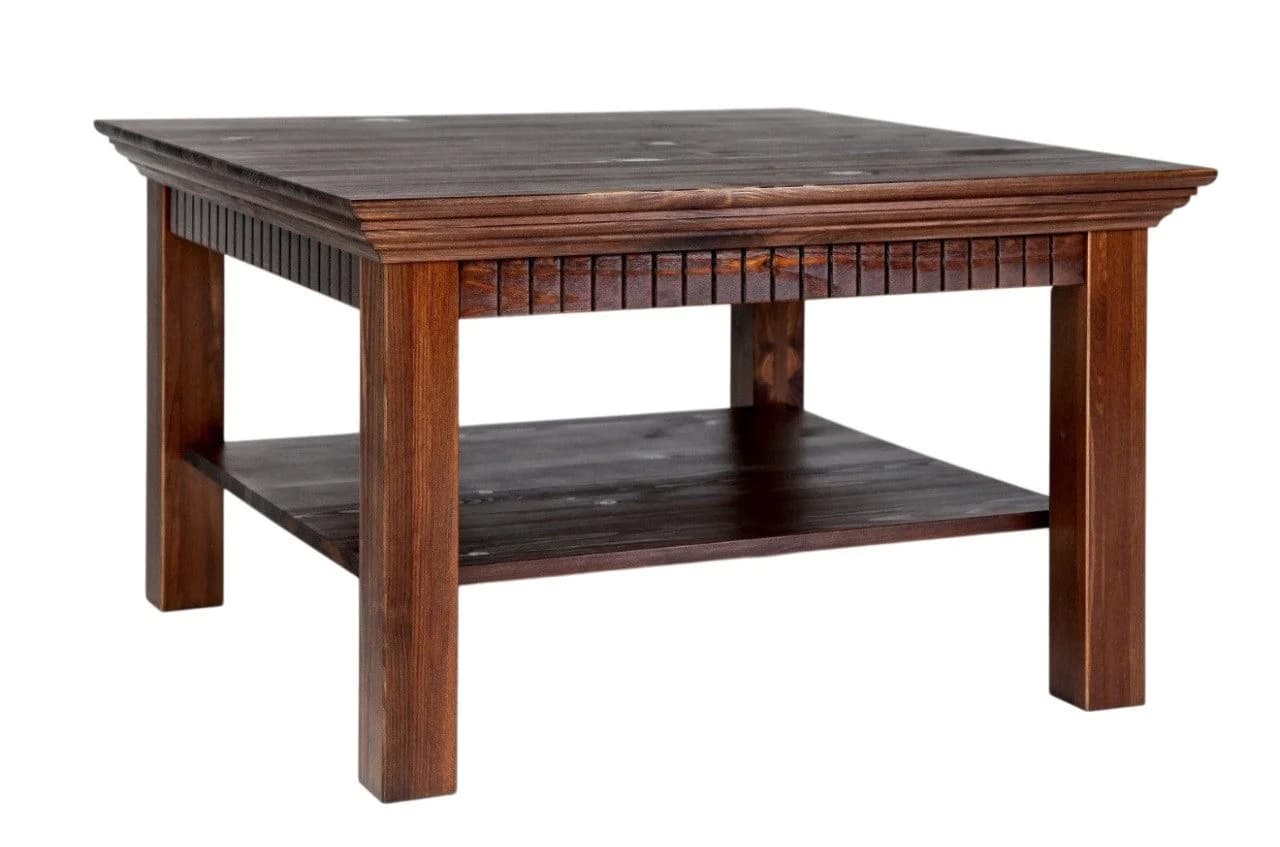 Clever-Moebel Couchtisch Landhausstil 76x76 cm Massivholz - Bild 2