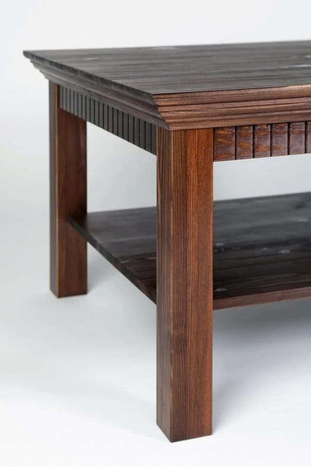 Clever-Moebel Couchtisch Landhausstil 76x76 cm Massivholz - Bild 4