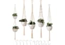 AIMAX Blumenampel Makramee 5er Set Beige Bild 2