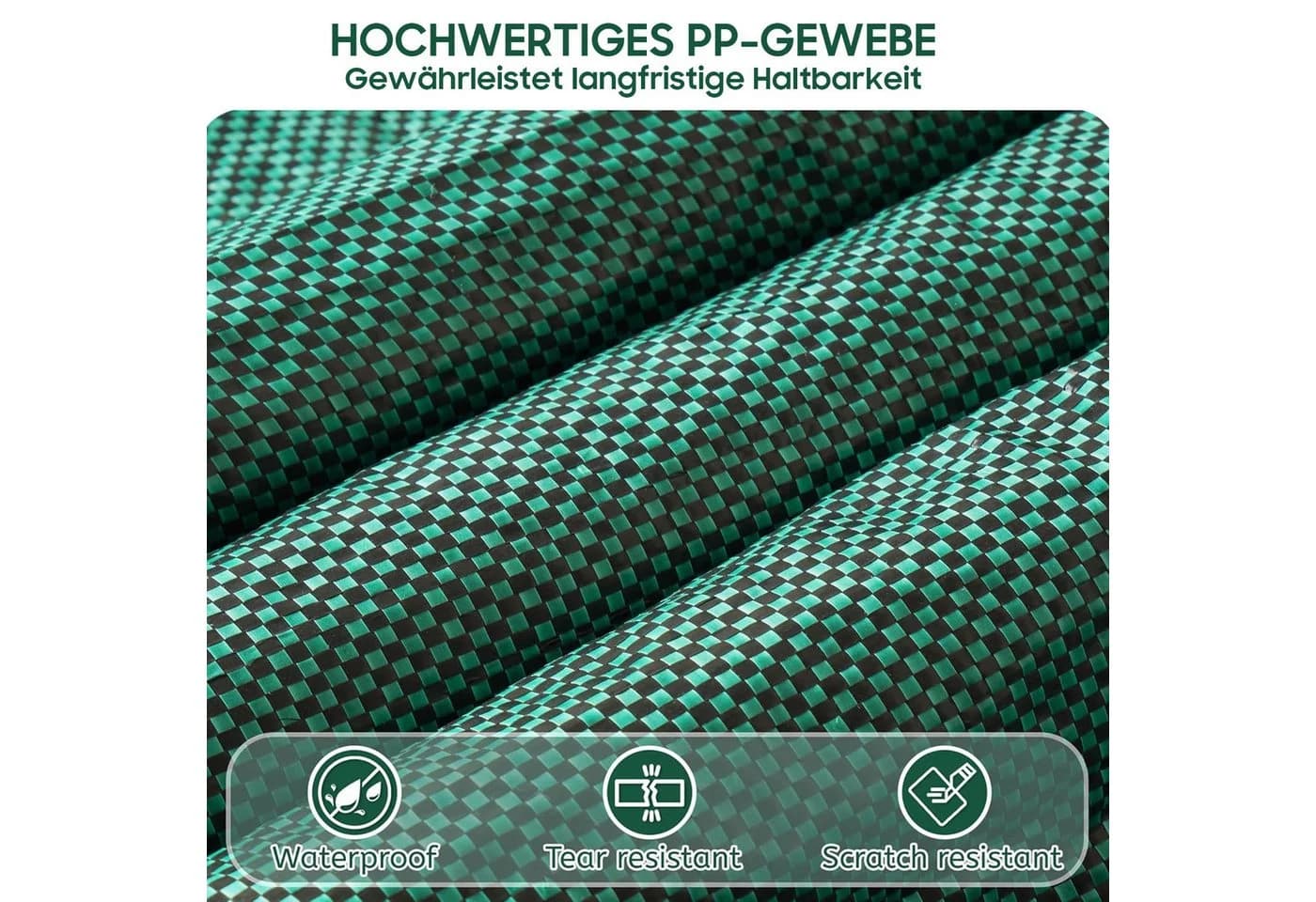 SURFOU Gartensack 5er Pack 272L Dunkelgrün - Bild 4