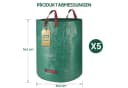 SURFOU Gartensack 5er Pack 272L Dunkelgrün Bild 5